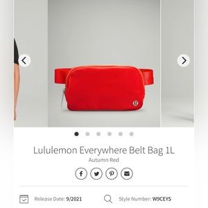 LULULEMON Everywhere Belt Bag AUTUMN RED